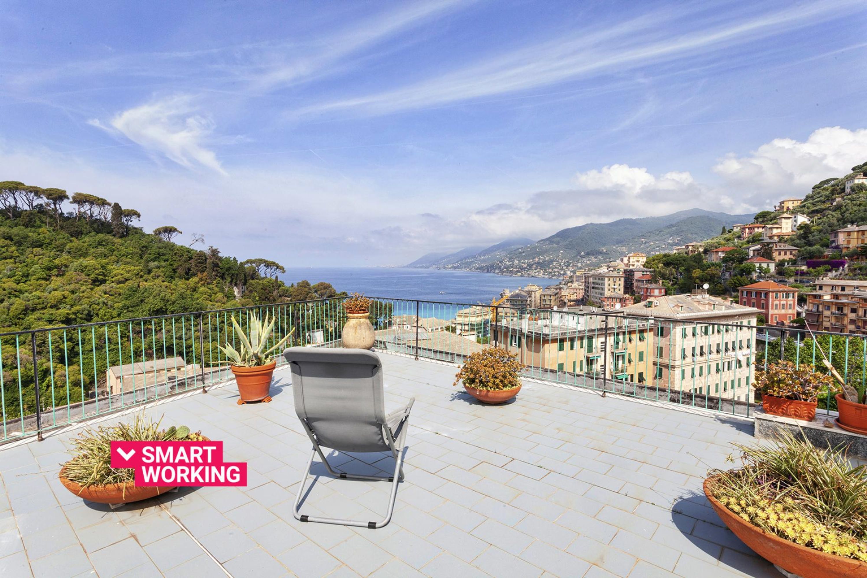 Splendido appartamento vista mare con terrazza a Camogli