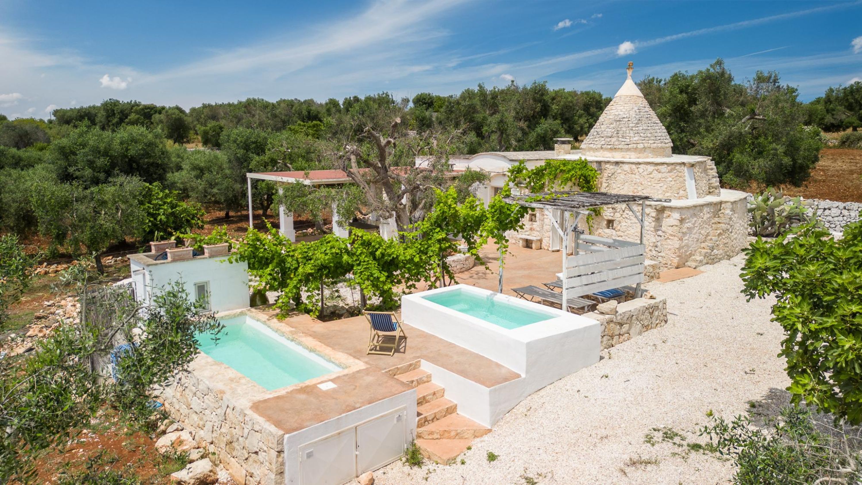 Trullo Solleone con piscine