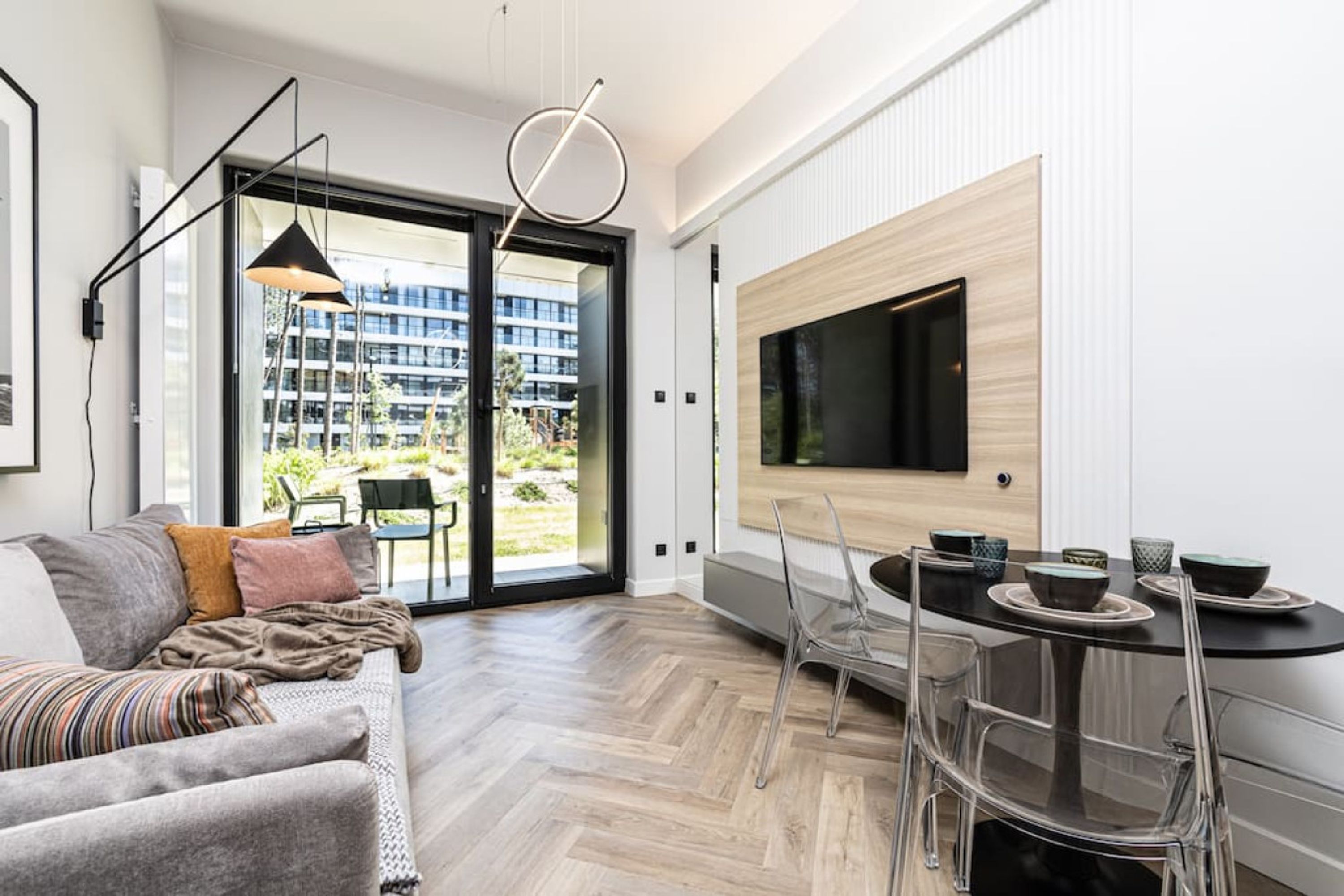 Patio | Przytulny apartament | Blisko plaży