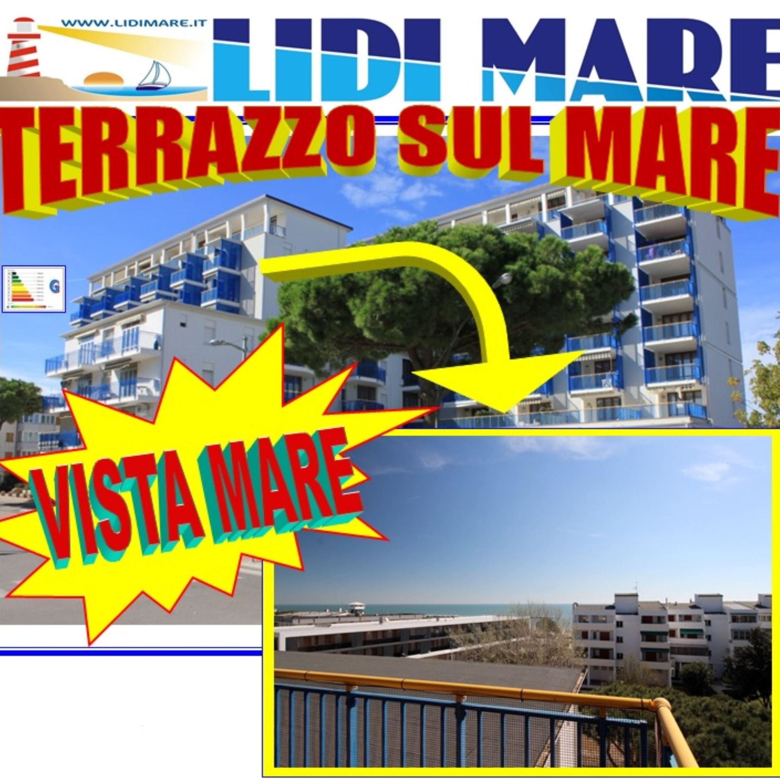 Trilocale con terrazza sul mare a Lido Nazioni-Orsa Maggiore 15 s